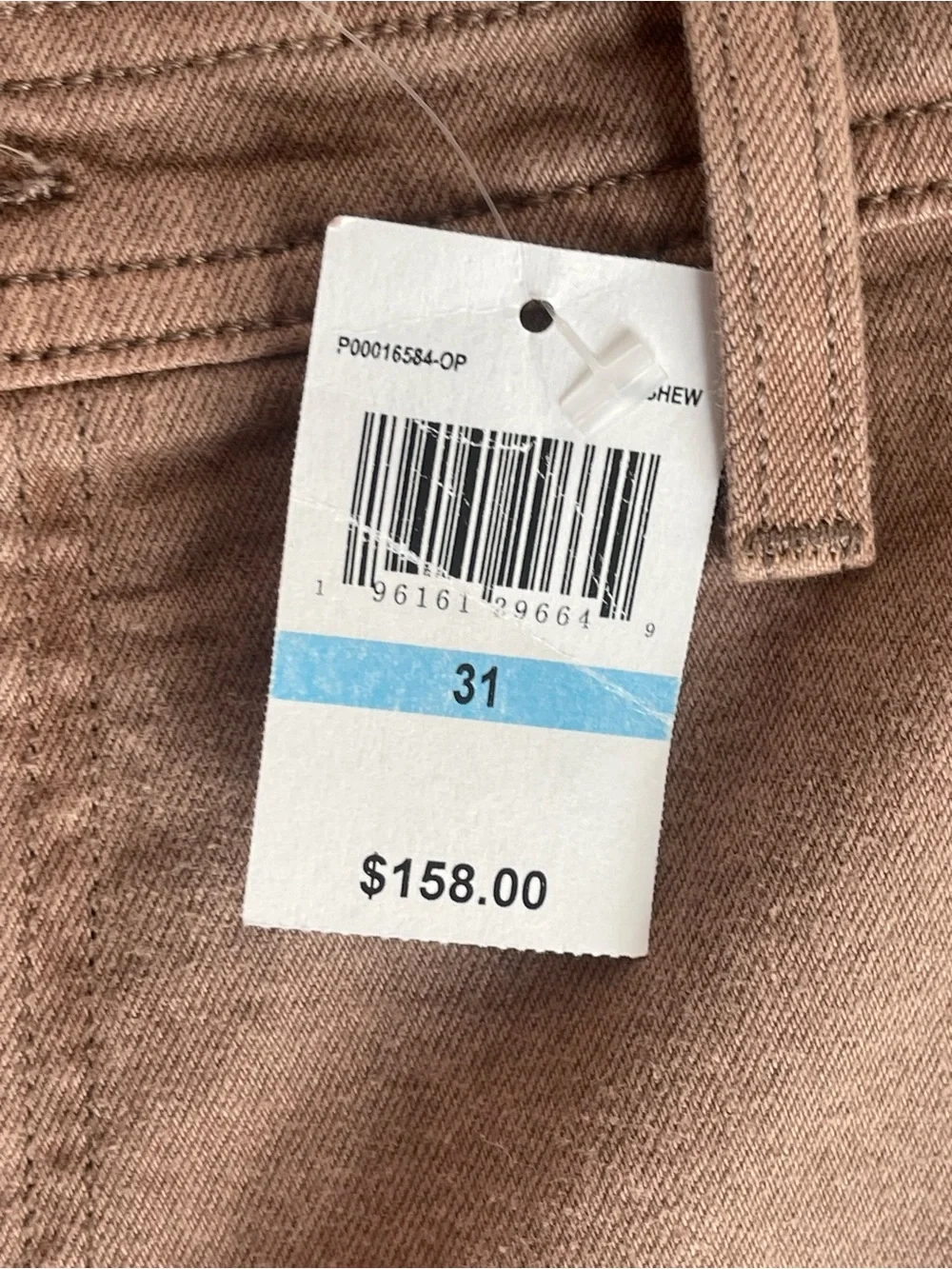 Pistola Penny Vrop High-Rise Wide Leg Jeans in Taupe